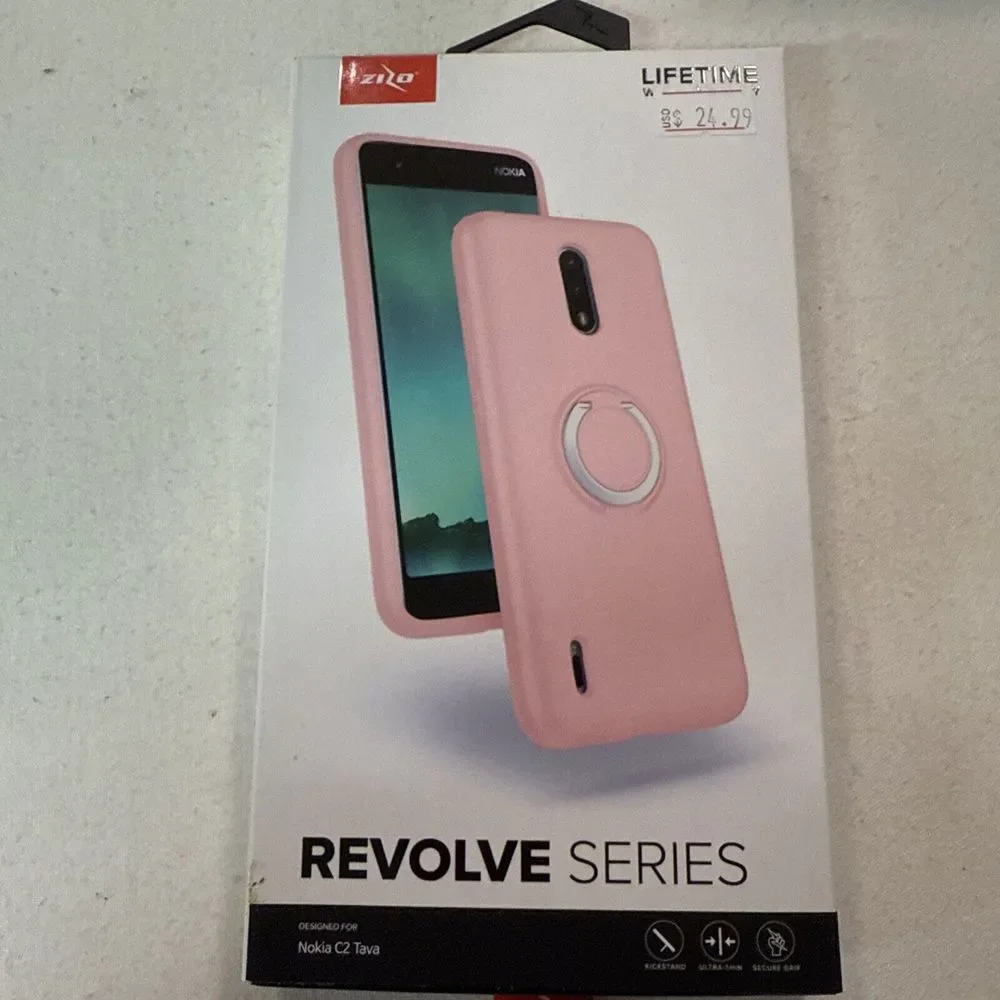 Nokia C2 Tava‎ Case Phone ZIZO Revolve Series Rose Quartz Protective Cover New